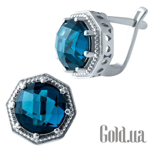 

Серьги Fresh Jewelry, Серебряные серьги с синт. топазами