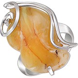 Женское серебряное кольцо с янтарем, 1615847