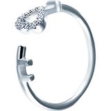 Женское серебряное кольцо с куб. циркониями, 1668839