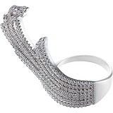 Женское серебряное кольцо с куб. циркониями, 1669351