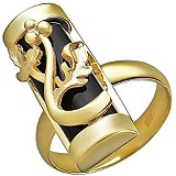 Женское золотое кольцо с агатом, 1684967