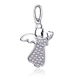 Серебряный кулон с куб. циркониями, 1694951