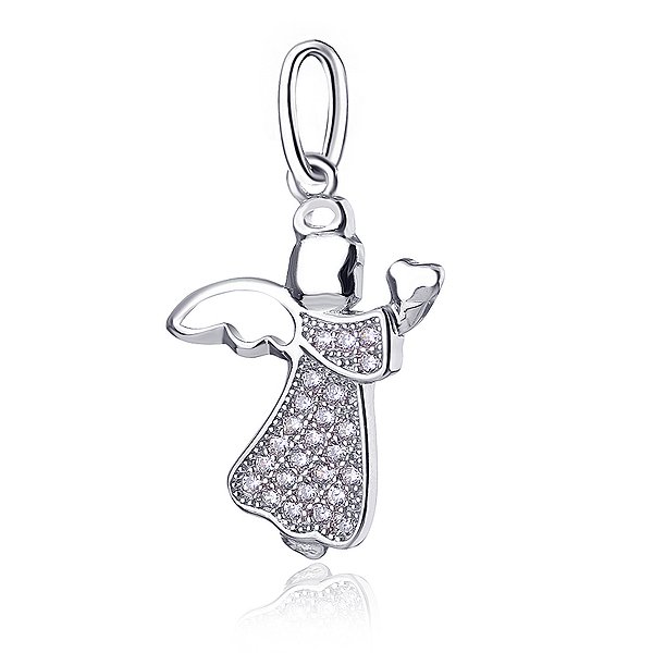 Серебряный кулон с куб. циркониями