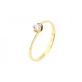 Золотое кольцо с бриллиантом, 1699559
