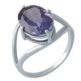 Женское серебряное кольцо с александритом, 1700583
