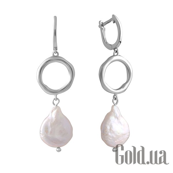 

Серьги с подвесками Fresh Jewelry, Серебряные серьги с культив. жемчугом