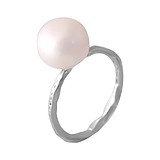 Женское серебряное кольцо с культив. жемчугом, 1743079