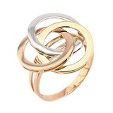 Жіноча золота каблучка