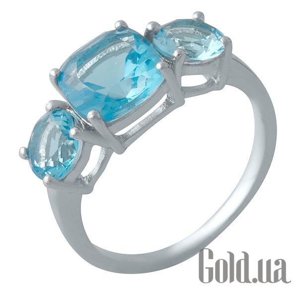 

Женские кольца Fresh Jewelry, Женское серебряное кольцо с синт. аквамаринами, 17.5