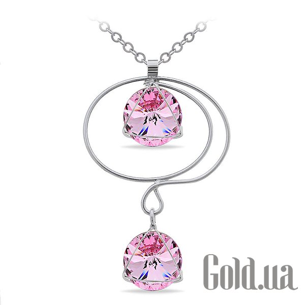 

Женские колье и кулоны Kobi, Стальной, Кулон с цепочкой с кристаллами Swarovski