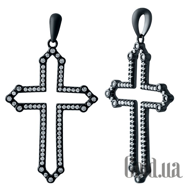 

Кулон-крестик Fresh Jewelry, Серебряный кулон с куб. циркониями