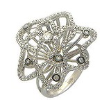Женское золотое кольцо с бриллиантами, 1619432