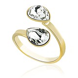 Кільце з кристалами Swarovski в позолоті, 1626600