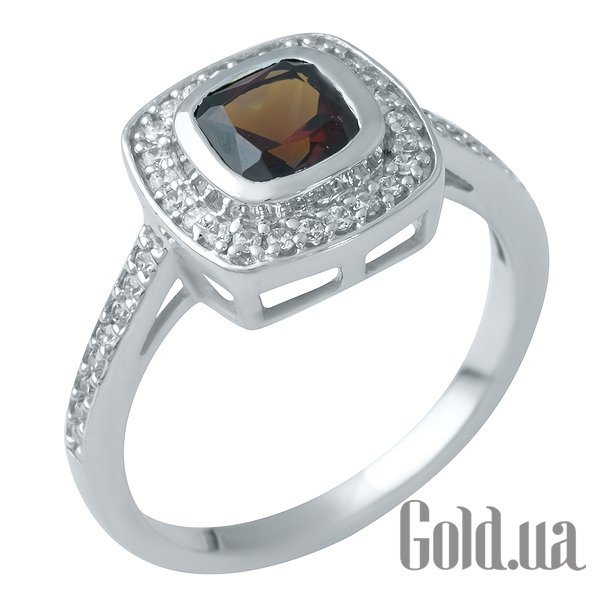 

Женские кольца Fresh Jewelry, Женское серебряное кольцо с гранатом и куб. циркониями, 17