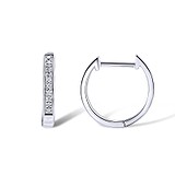 Золотая одиночная серьга с бриллиантами, 1707240