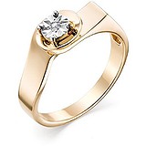 Золотое кольцо с бриллиантом, 1711080