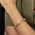 Женский золотой браслет с куб. циркониями - фото 5