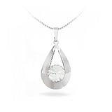 Кулон з ланцюжком з кристалом Swarovski, 829928