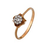 Женское золотое кольцо с бриллиантами, 1513961