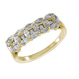 Обручальное золотое кольцо с бриллиантами, 1681641