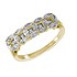 Обручальное золотое кольцо с бриллиантами - фото 1