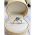 Женское золотое кольцо с бриллиантами и топазом - фото 7
