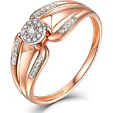 Женское золотое кольцо с бриллиантами, 1704169