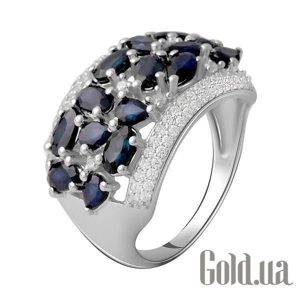 

Женские кольца Fresh Jewelry, Женское серебряное кольцо с куб. циркониями и сапфирами, 17.5