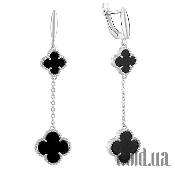 

Серьги с подвесками Fresh Jewelry, Серебряные серьги с ониксами