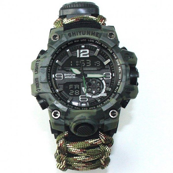 Hemsut Мужские часы Military с компасом 2835