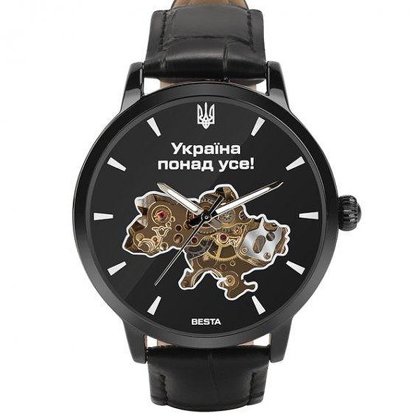 Besta Мужские часы Skeleton UA Black 3121