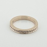 Золотое обручальное кольцо с бриллиантами, 1782761