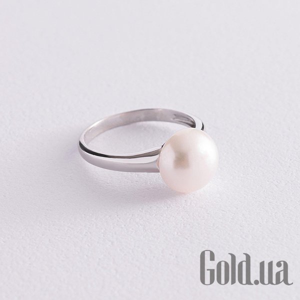

Женские кольца Украина, Женское серебряное кольцо с культив. жемчугом, 16.5