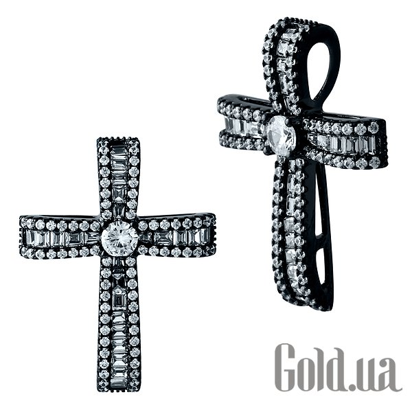 

Кулон-крестик Fresh Jewelry, Серебряный кулон с куб. циркониями
