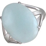 Женское серебряное кольцо с аквамарином, 1660138