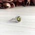 Женское серебряное кольцо с куб. циркониями и султанитом - фото 3