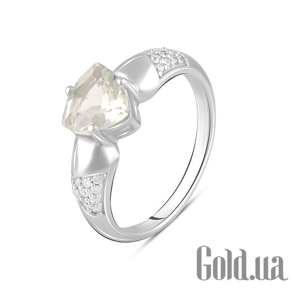 

Женские кольца Fresh Jewelry, Женское серебряное кольцо с куб. циркониями и аметистом, 17.5