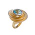 Женское золотое кольцо с топазом - фото 1