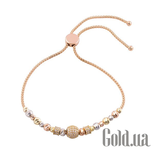 

Браслет Fresh Jewelry, Женский золотой браслет с куб. циркониями, 16