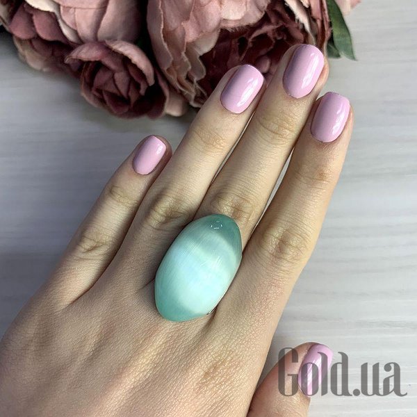 Каблучка Fresh Jewelry Жіноча срібна каблучка з котячим оком, 17