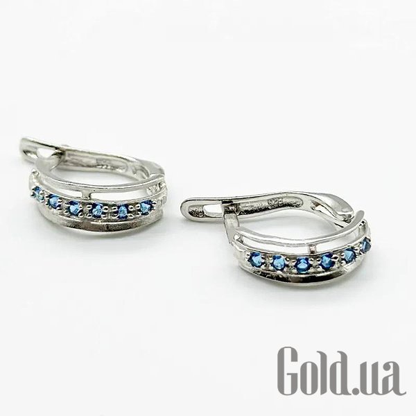 

Серьги Silvex925, Серебряные серьги с куб. циркониями