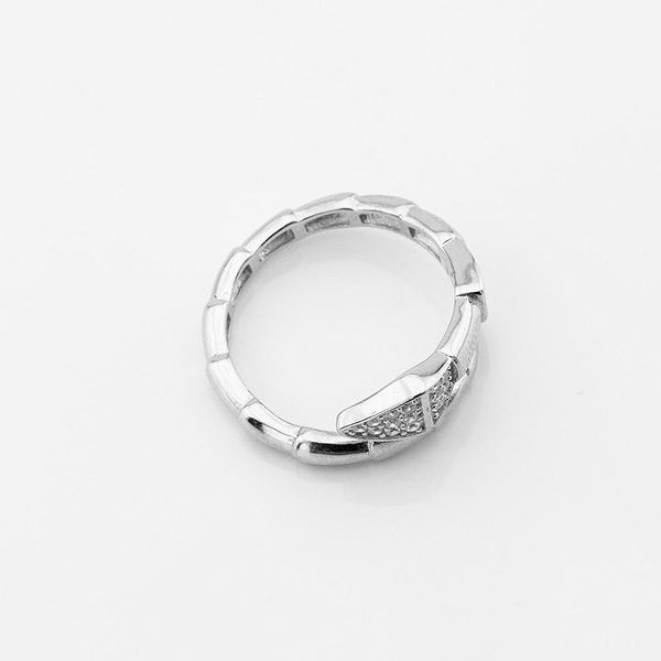 Женское серебряное кольцо с куб. циркониями DIA3102799 – изображение 2