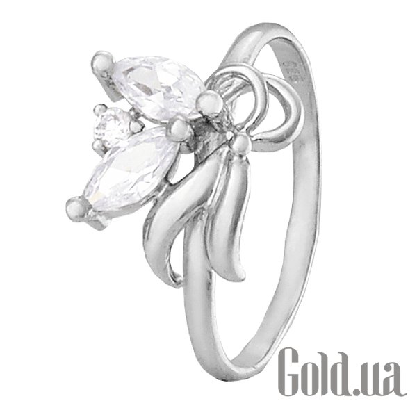 

Женские кольца Silvex925, Женское серебряное кольцо с куб. циркониями, 17.5