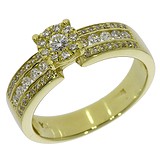 Золотое кольцо с бриллиантами, 809194