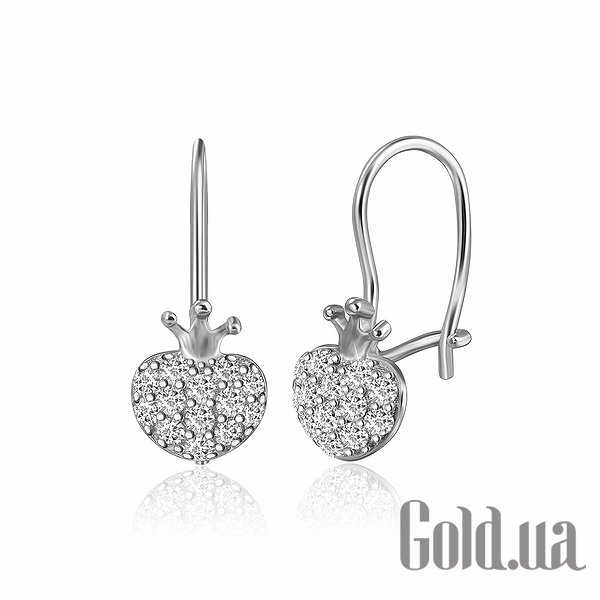 

Серьги Silvex925, Серебряные серьги с куб. циркониями