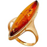 Женское золотое кольцо с янтарем, 1605099