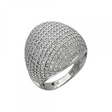 Женское серебряное кольцо с куб. циркониями, 1620459