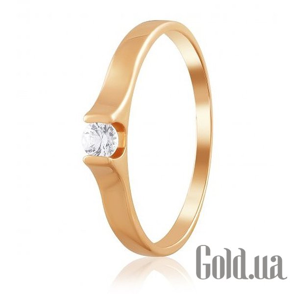 

Кольцо Украина, Золотое кольцо с Swarovski Zirconia, 17