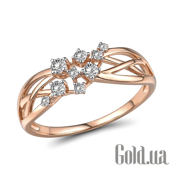 

Кольцо Lurie Jewelry, Женское золотое кольцо с бриллиантами , 19