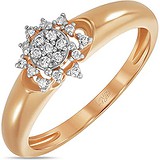 Золотое кольцо с бриллиантами, 1704171